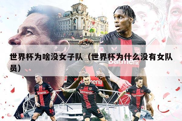 世界杯为啥没女子队（世界杯为什么没有女队员）