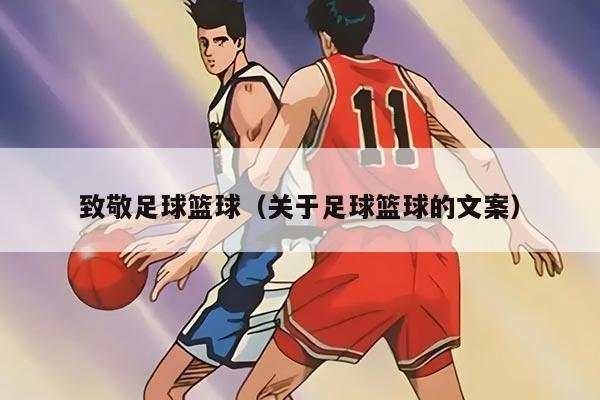 致敬足球篮球（关于足球篮球的文案）